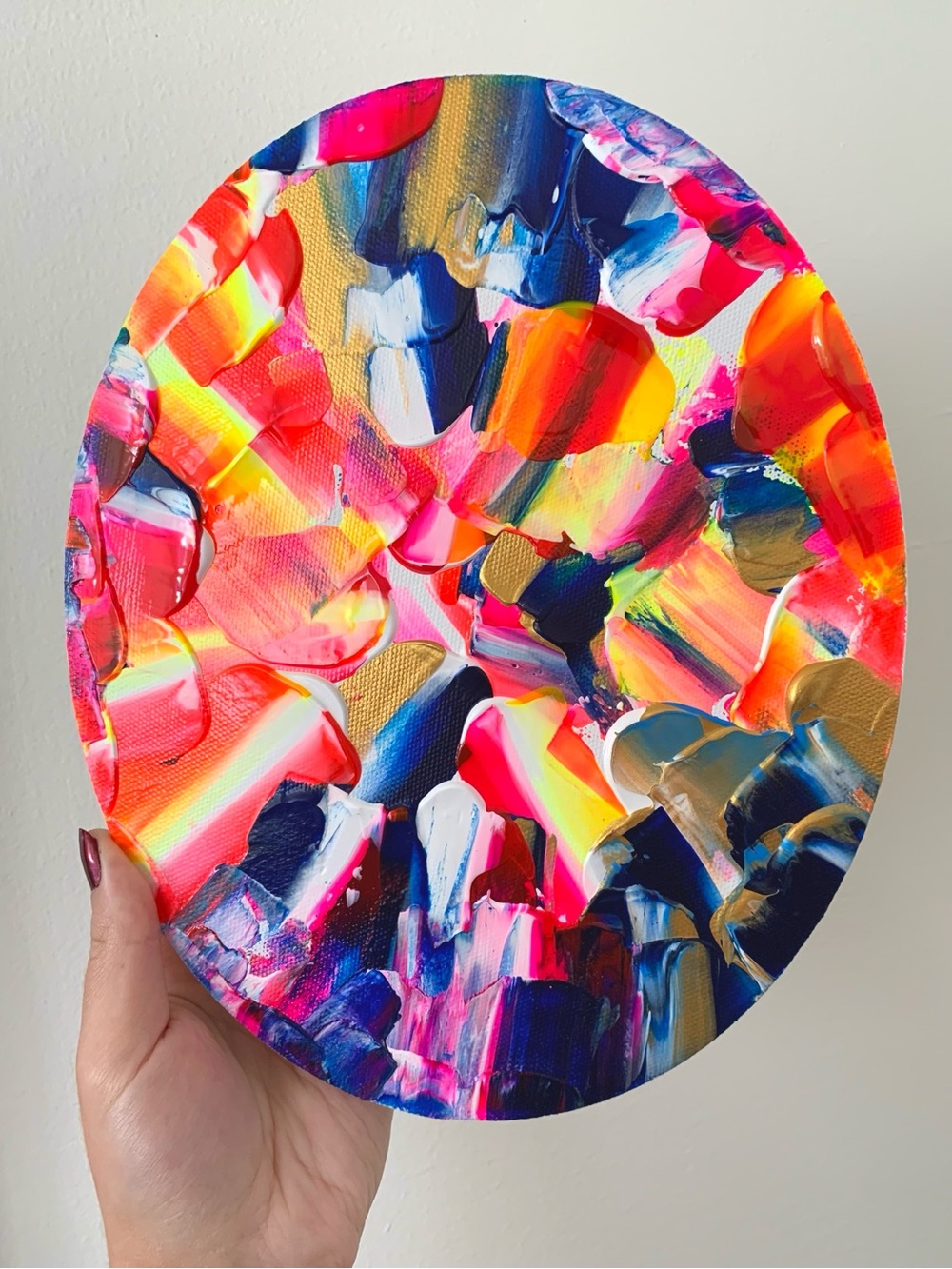 Vibrant abstract painting.